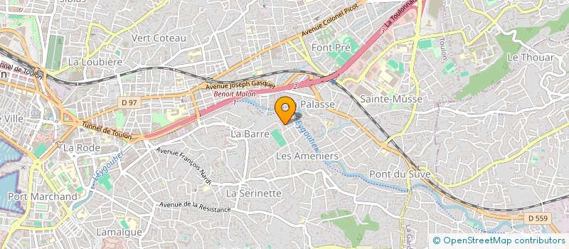 localisation de l'entreprise MARINVIR  TOULON