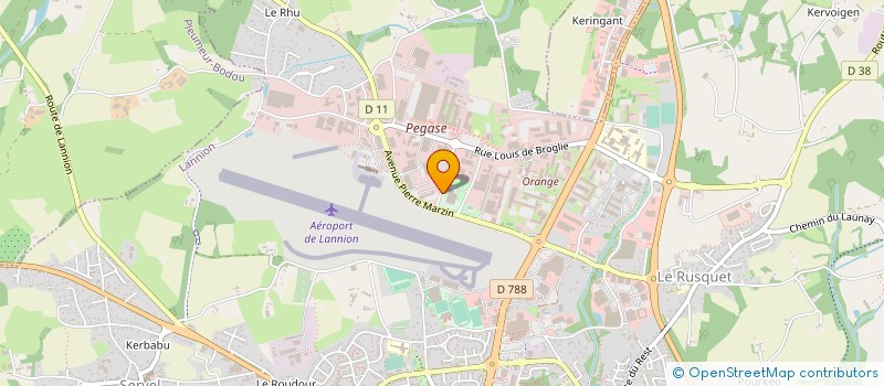 localisation de l'entreprise MARINYS à LANNION