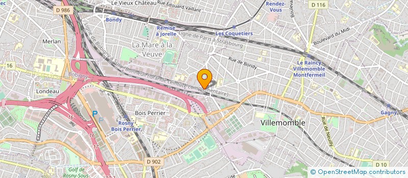 localisation de l'entreprise MARIO EVENT à VILLEMOMBLE