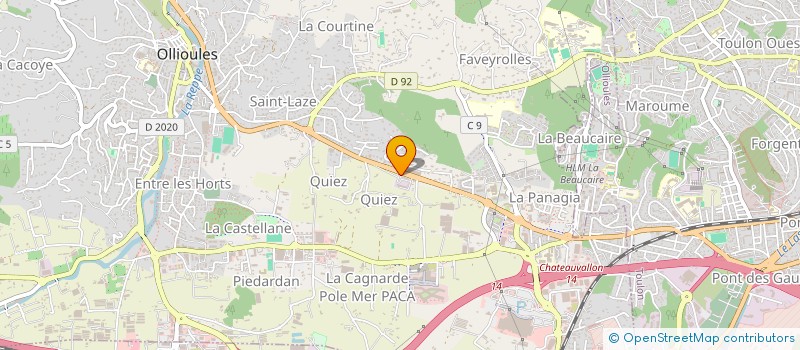 localisation de l'entreprise MARIO FROID à OLLIOULES