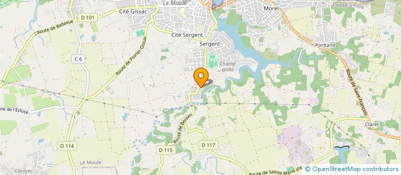 localisation de l'entreprise MARIO NAT' à LE MOULE