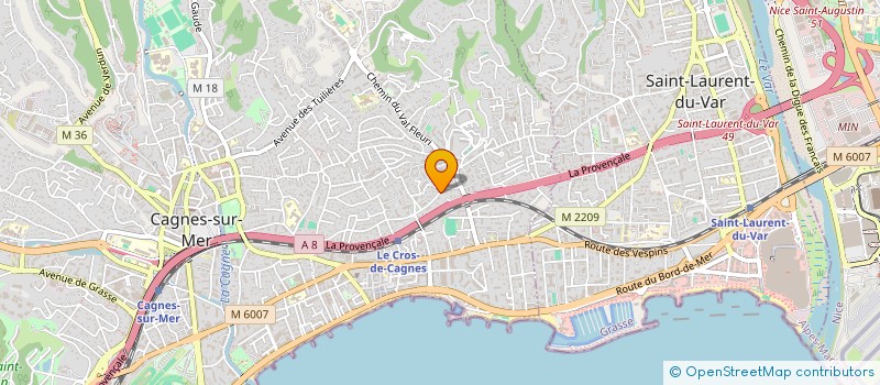localisation de l'entreprise MARIO NAVAL DIESEL à CAGNES-SUR-MER