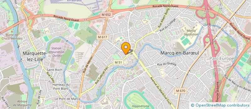 localisation de l'entreprise MARIO NOTO CONSULTING à MARCQ-EN-BARŒUL