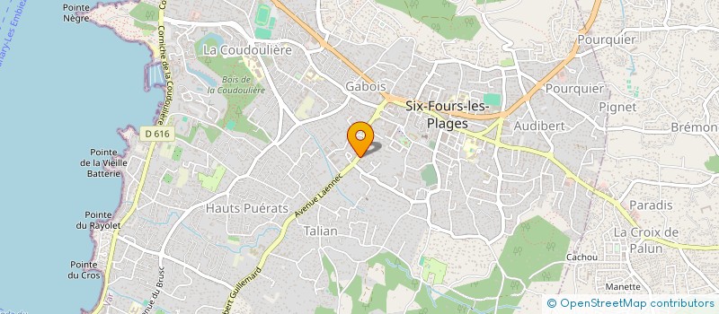 localisation de l'entreprise MARIO PIZZA à SIX-FOURS-LES-PLAGES