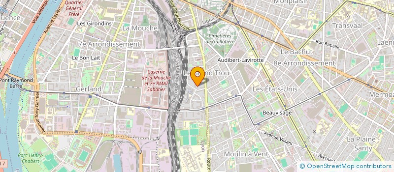 localisation de l'entreprise MARIO SERVICE à LYON 8EME