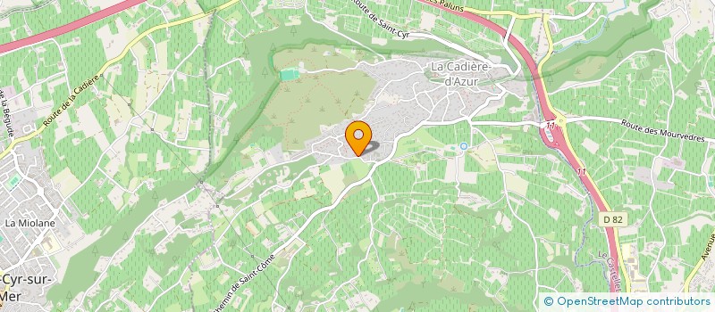 localisation de l'entreprise MARIOLES SKATE CLUB  LA CADIERE-D'AZUR