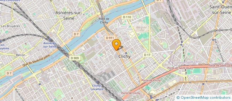 localisation de l'entreprise MARION à CLICHY
