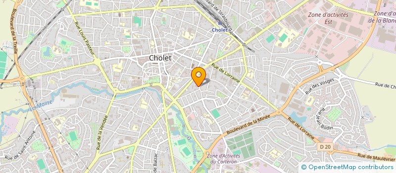 localisation de l'entreprise MARION à CHOLET