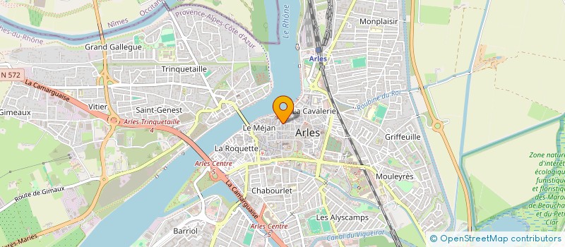 localisation de l'entreprise MARION  ARLES