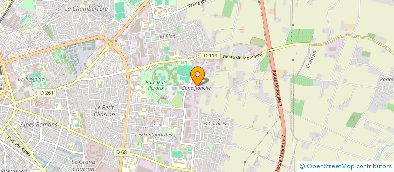 localisation de l'entreprise MARION à VALENCE