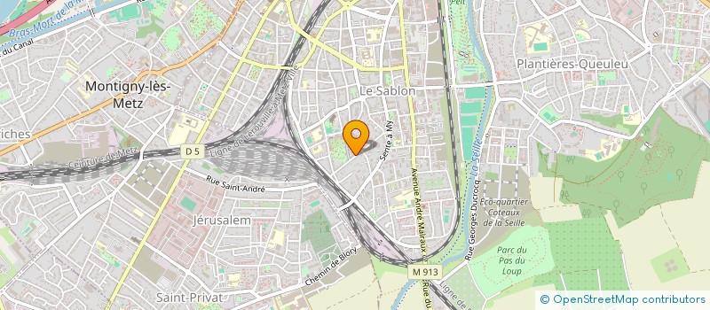 localisation de l'entreprise MARION  METZ