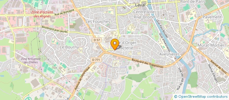 localisation de l'entreprise MARION à LAVAL