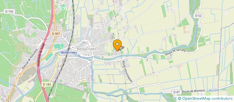 localisation de l'entreprise MARION  BEDARRIDES