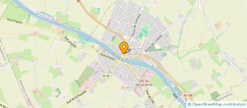 localisation de l'entreprise MARION BEAUTE à QUESNOY-SUR-DEULE