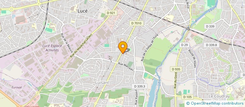 localisation de l'entreprise MARION BEAUTE à LUISANT