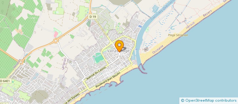 localisation de l'entreprise MARION BORJA IMMOBILIER  VALRAS-PLAGE