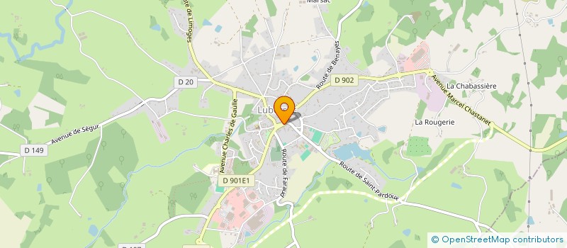 localisation de l'entreprise MARION COIFFURE  LUBERSAC