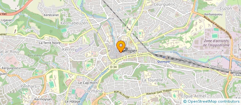 localisation de l'entreprise MARION CUISINE à QUIMPER
