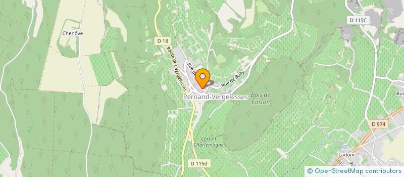 localisation de l'entreprise MARION DENIS  PERNAND-VERGELESSES