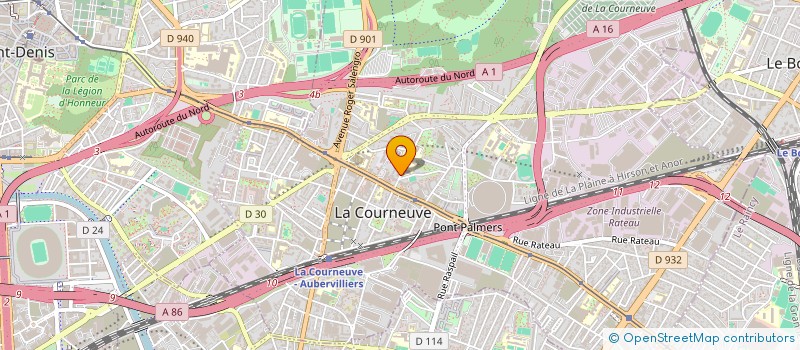 localisation de l'entreprise MARION ELEGANCE à LA COURNEUVE