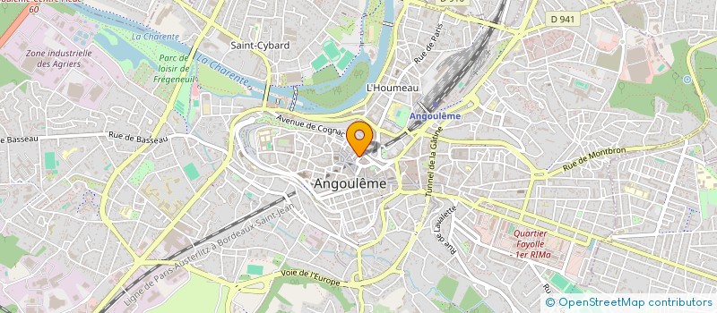 localisation de l'entreprise MARION IMMOBILIER à ANGOULEME