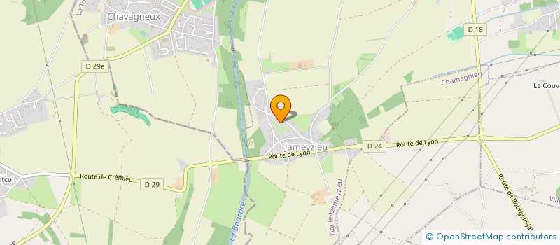 localisation de l'entreprise MARION IPM à TIGNIEU-JAMEYZIEU