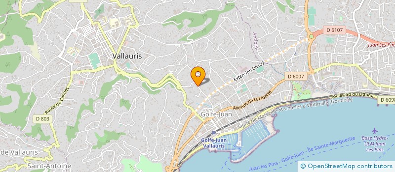 localisation de l'entreprise MARION JARDINS à VALLAURIS