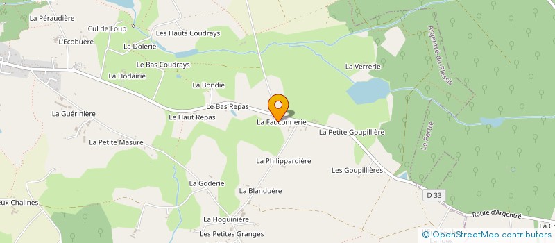 localisation de l'entreprise MARION JC  ARGENTRE-DU-PLESSIS