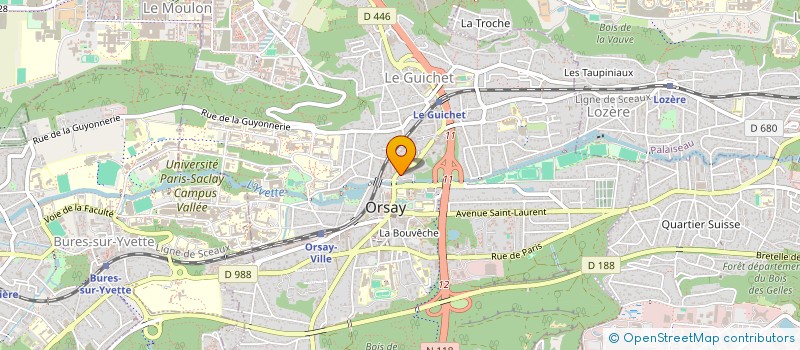 localisation de l'entreprise MARION LUNETIER à ORSAY