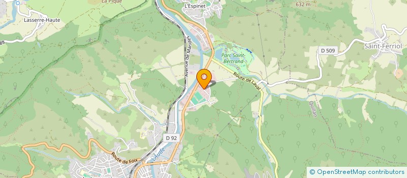 localisation de l'entreprise MARION MATERIAUX  QUILLAN