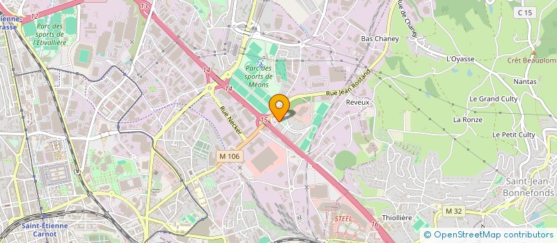 localisation de l'entreprise MARION MG  SAINT-ETIENNE