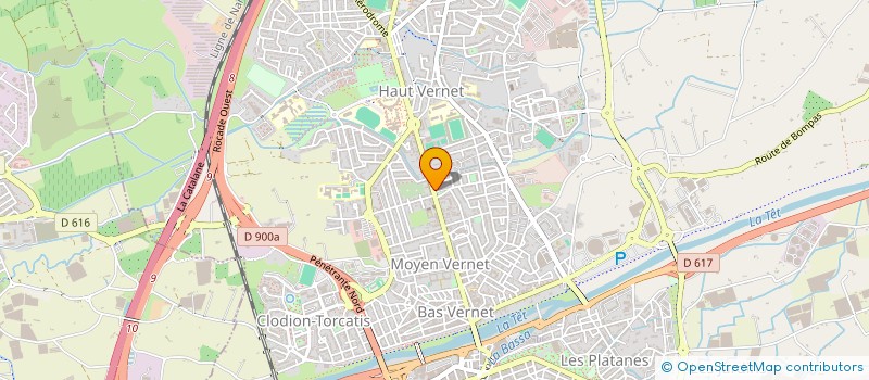 localisation de l'entreprise MARION ROBITAILLE OSTEOPATHE  PERPIGNAN