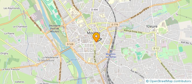 localisation de l'entreprise MARION SARAH  MOULINS