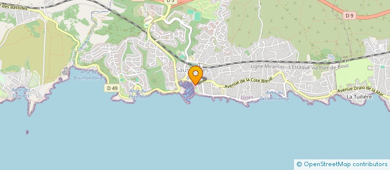 localisation de l'entreprise MARION SB  SAUSSET-LES-PINS