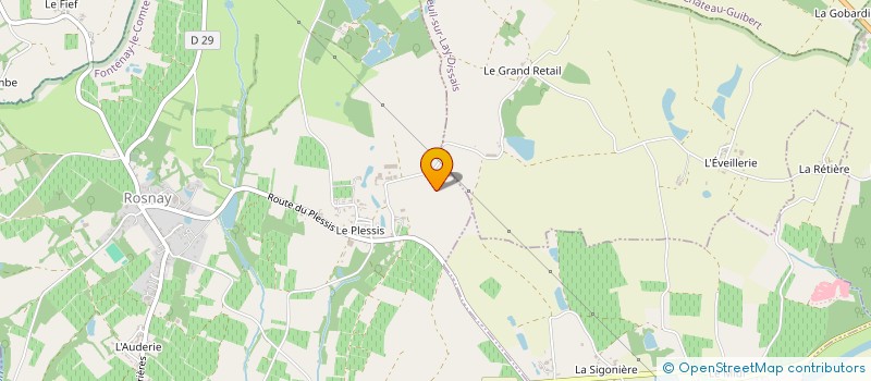localisation de l'entreprise MARIONNEAU à ROSNAY