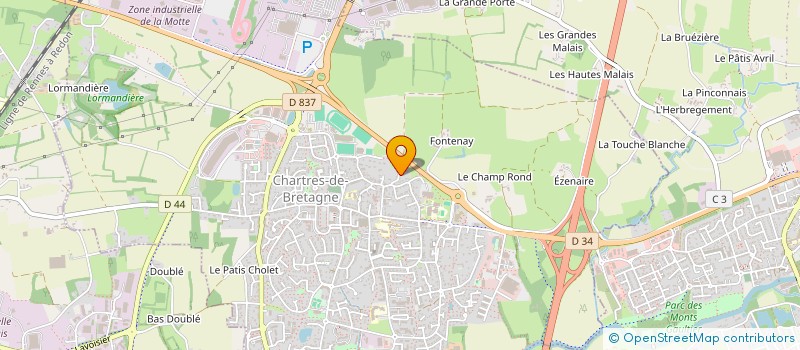 localisation de l'entreprise MARIONNETTE à CHARTRES-DE-BRETAGNE