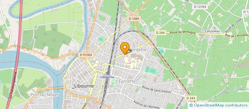 localisation de l'entreprise MARIOU MACHINES A COUDRE  LIBOURNE