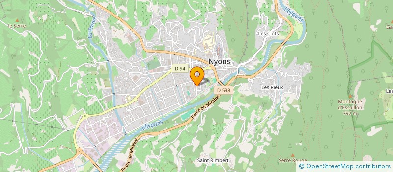 localisation de l'entreprise MARIOUT  NYONS