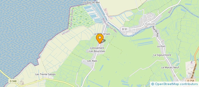 localisation de l'entreprise MARIPERL à BEAUVOIR-SUR-MER