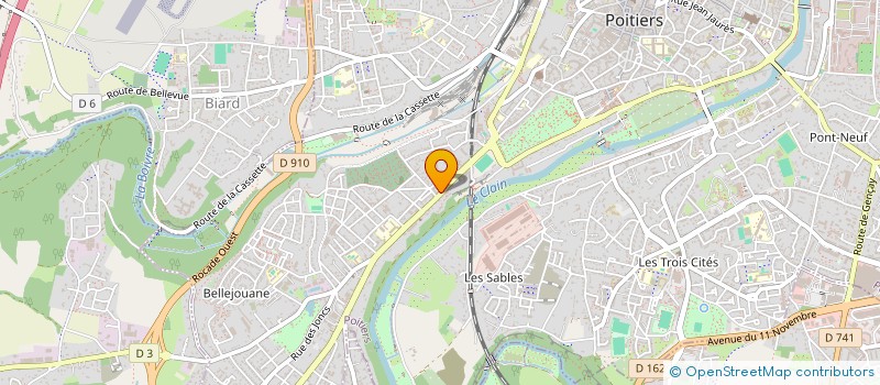 localisation de l'entreprise MARIPHAL à POITIERS