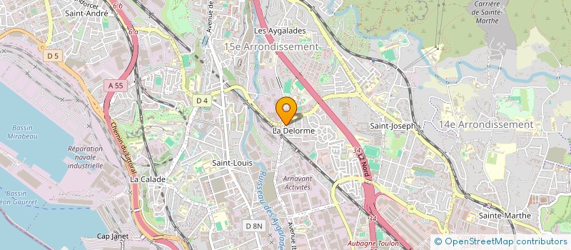 localisation de l'entreprise MARIR à MARSEILLE