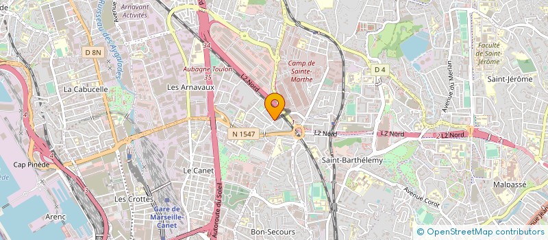 localisation de l'entreprise MARIR TRANSPORT MEDITERRANEEN à MARSEILLE