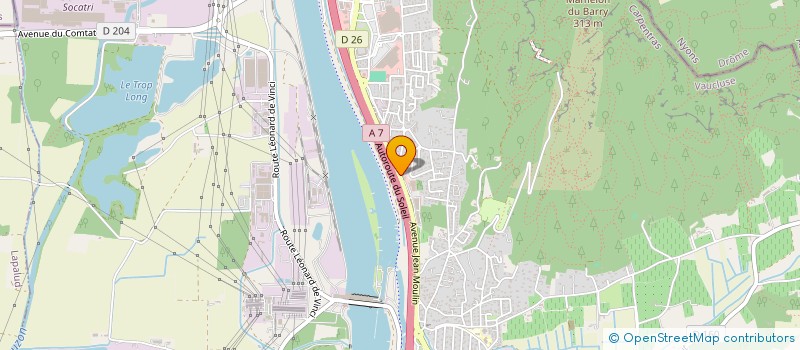 localisation de l'entreprise MARIS COCKTAILS  BOLLENE