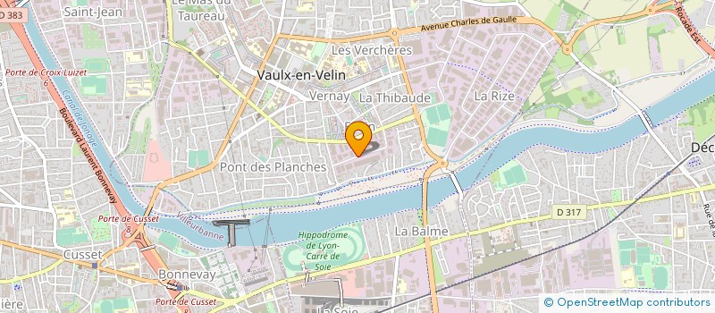 localisation de l'entreprise MARISA / POLY-ECLAT à VAULX-EN-VELIN