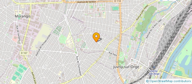 localisation de l'entreprise MARISA SERVICES VIP à JUVISY-SUR-ORGE