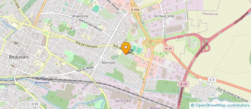 localisation de l'entreprise MARISSEL QUALITE ENVIRONNEMENT  BEAUVAIS