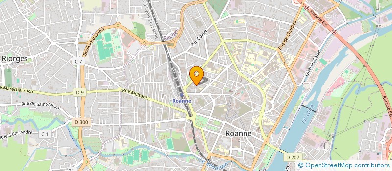 localisation de l'entreprise MARISTYL à ROANNE