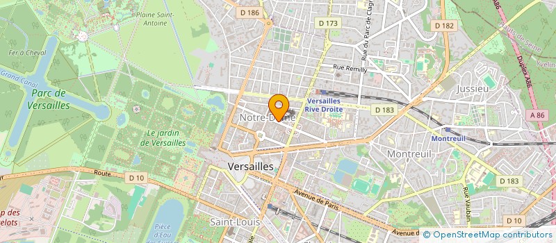 localisation de l'entreprise MARITA à VERSAILLES