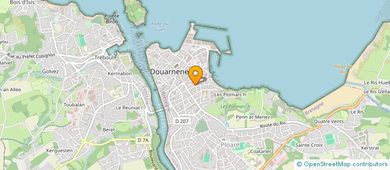 localisation de l'entreprise MARITIM'EAU  DOUARNENEZ