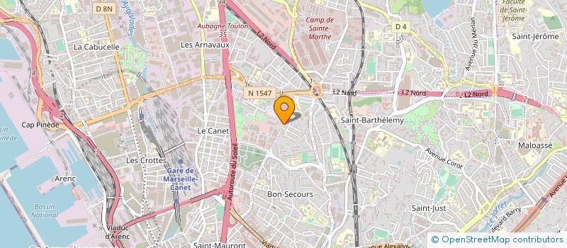 localisation de l'entreprise MARITIME ELECTRIQUE MARELEC à MARSEILLE